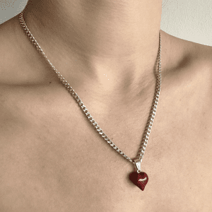 שרשרת ליבי אדום